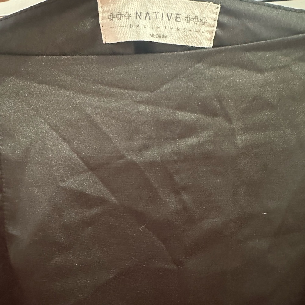 Black Mini Drawstring Skirt - Picture 6 of 7